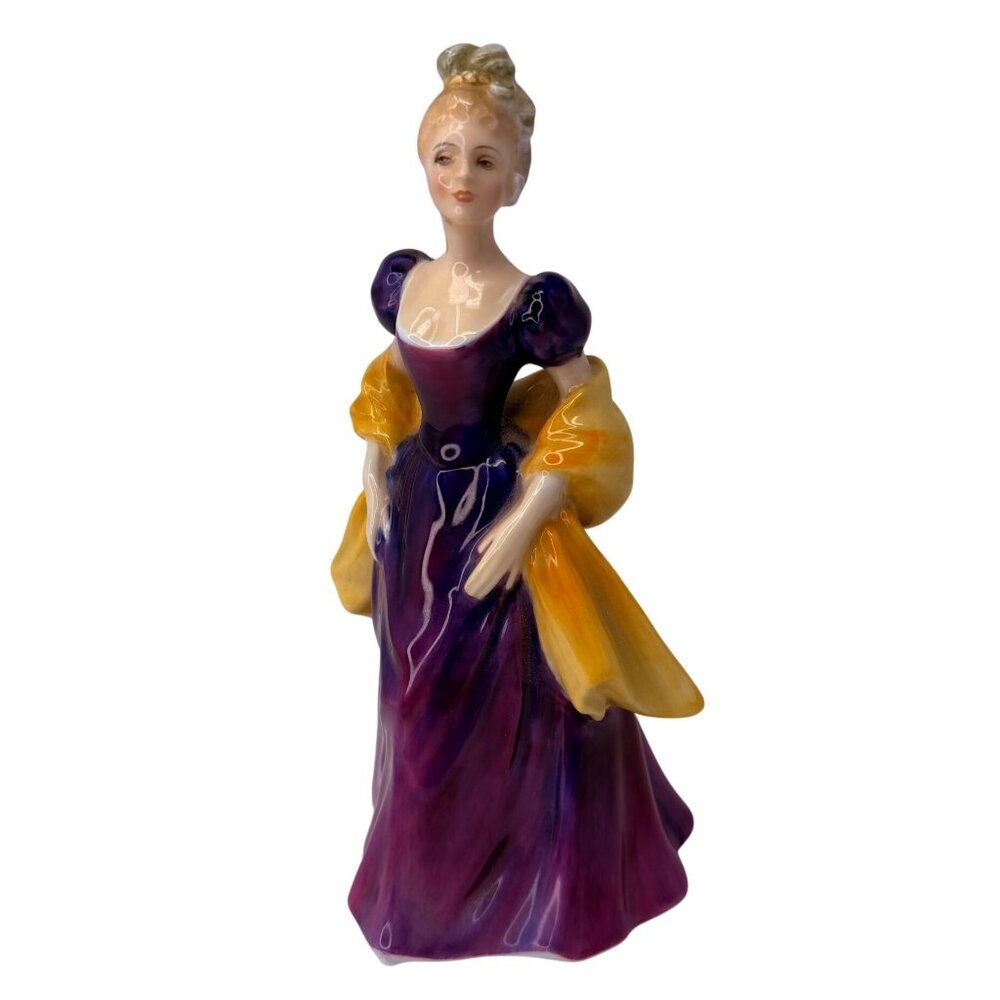 Vintage Royal Doulton Figurine‎ “Fragrance” HN2334 1965 Lady Blue Dress England